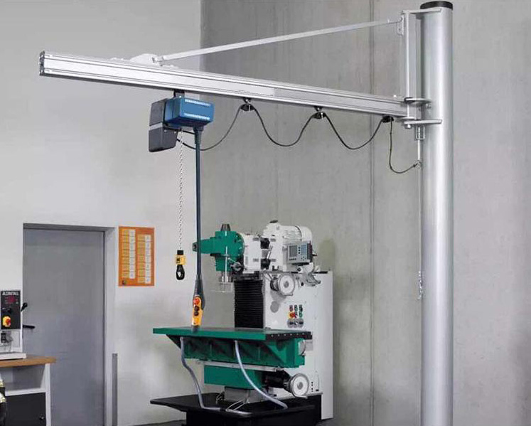 Aluminum workstation jib crane
